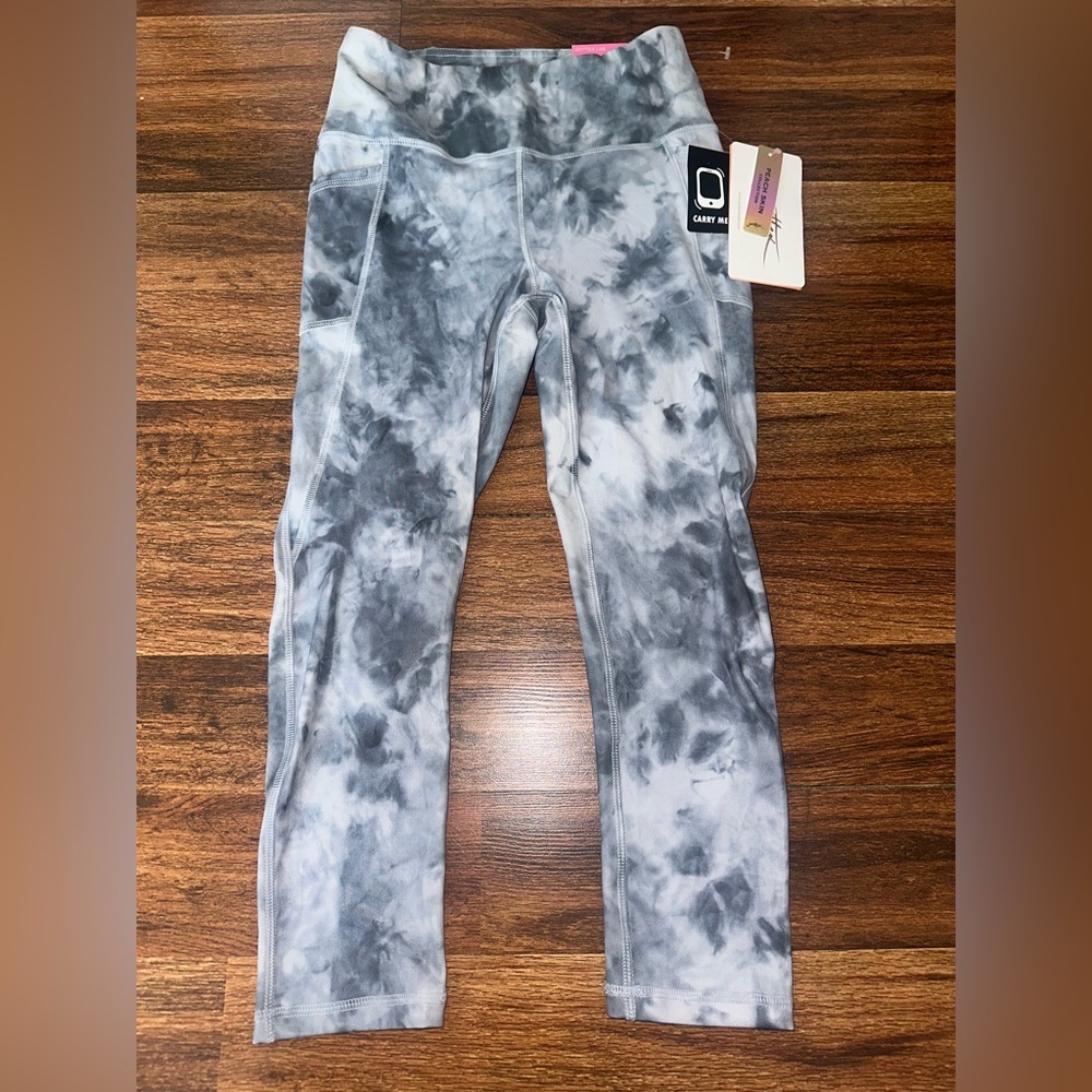 Gottex Gray Tie-Dye Kids Leggings